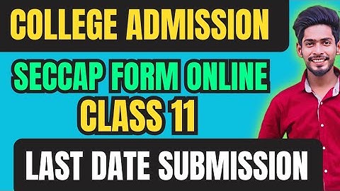 CAP FORM government college admission 2023 Karachi Sindh board |SECCAP Form last date of submission