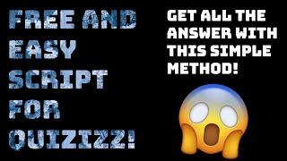 Quizizz New FREE Script that works (2021)