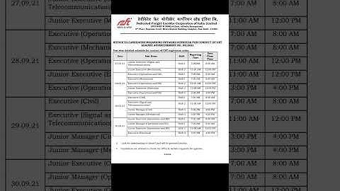 #DFCCIL EXAM UPDATES #dfccil #dfccil latest update
