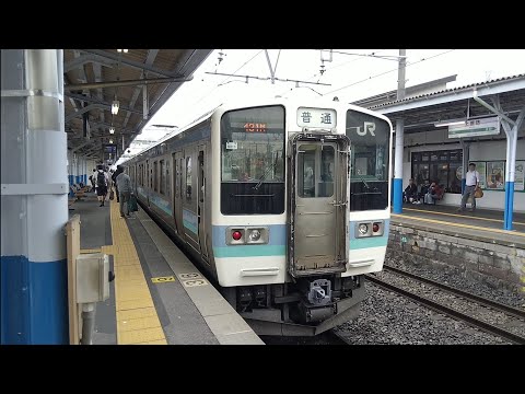 JR東日本211系N315編成　普通松本行　上諏訪駅到着