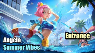 Angela Summer Vibes Skin Summer Entrance (4K) Mobile Legends #MLBBNEXTCREATOR