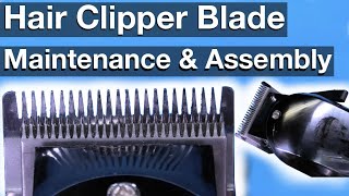 Hair Clipper Blade Assembly, Maintenance and Cleaning (how to)