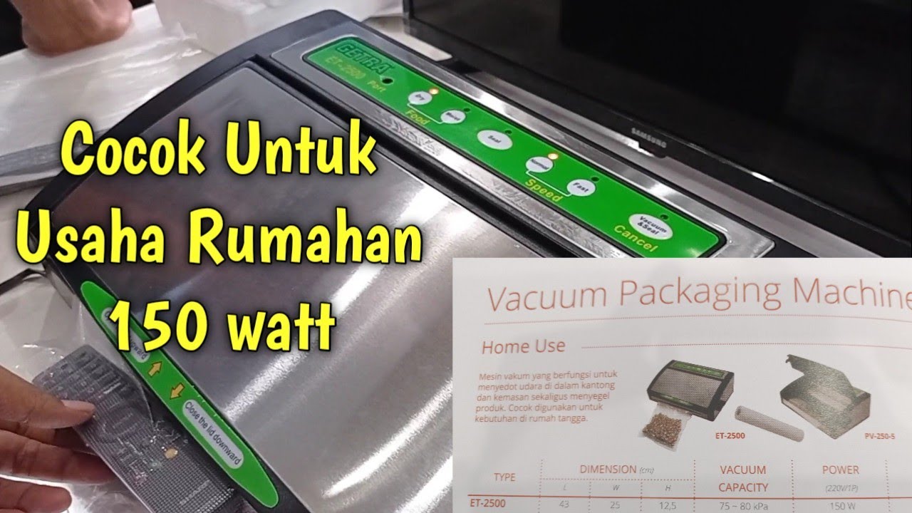 GEA Getra ET2500 Vacuum Sealer Untuk Mengemas Makanan dan Produk YouTube