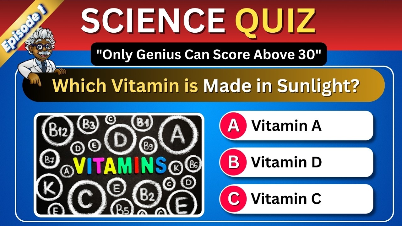 60 Science Quiz Challenge | Episode 1 | Brainbouncejr | Quiz game |