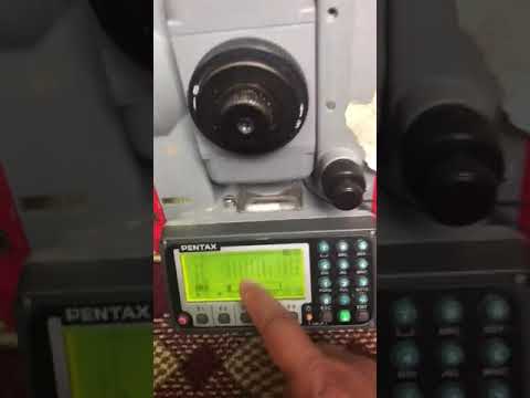 #pentax total station tutorial 3| how to use pentax R-1502N total station