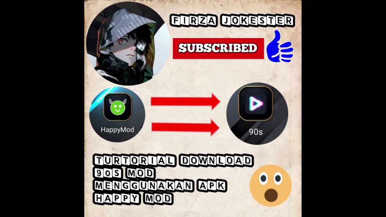 Cara download apk 90s menggunakan aplikasi happy mod YouTube