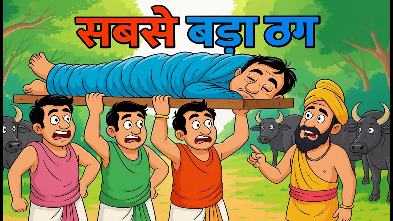 सबसे बड़ा ठग | Hindi Moral Story । kahani bed time story । cartoon story।Panchtantra ki Kahani