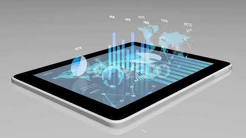 Animated modern financial instruments on a tablet screen | Motion Graphics - Envato elements