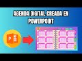 Agenda o cuaderno digital creado en PowerPoint.