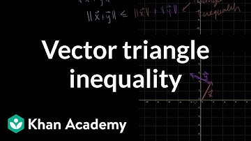 Vector triangle inequality | Vectors and spaces | Linear Algebra | Khan Academy