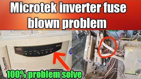 Microtek inverter fuse blown || inverter repair || inverter fuse fold problem \inverter repair video