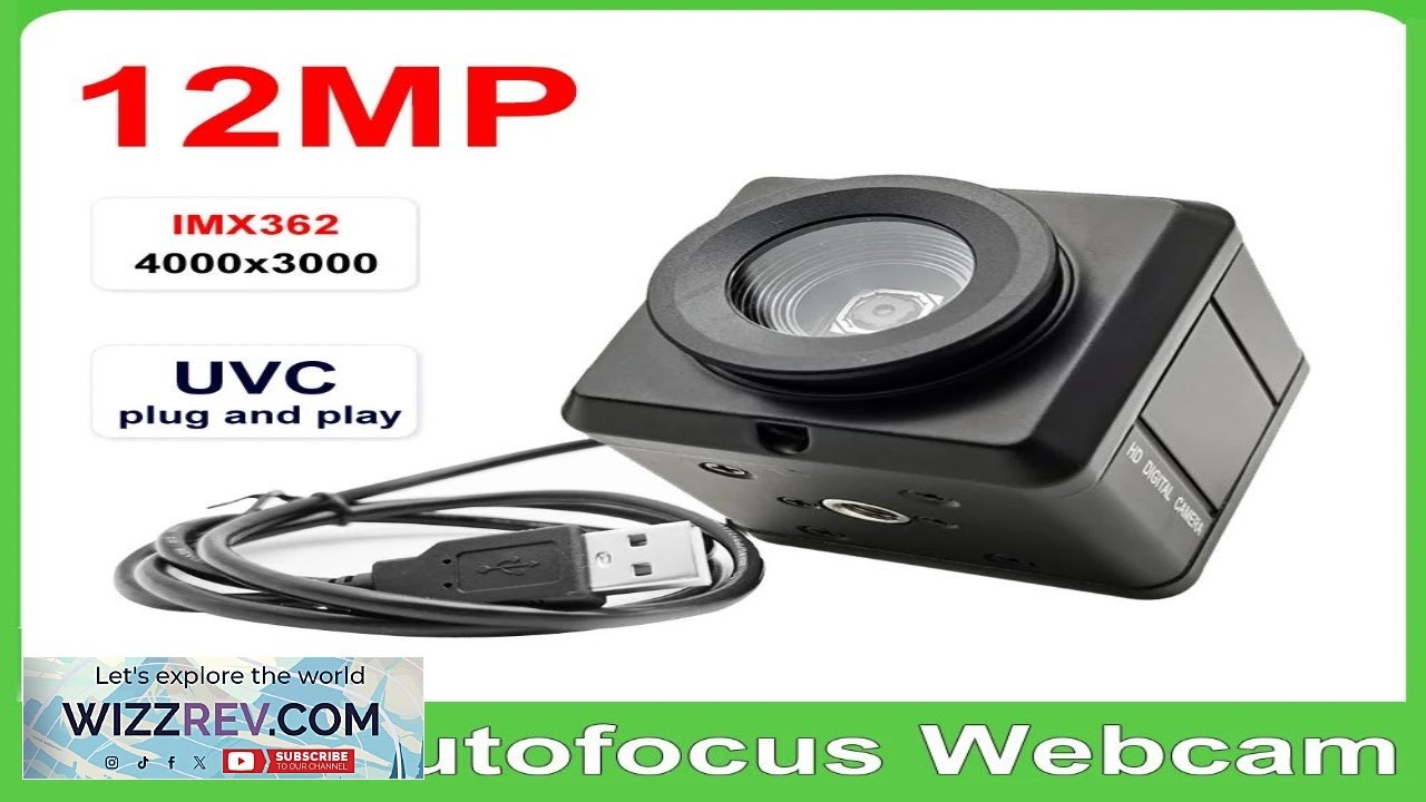 Industrial 12MP USB Webcam CCD IMX362 Sensor Autofocus Mini Usb Box Camera