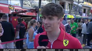 Arthur Leclerc Post-Qualifying Interview - Formula 1, 2024 Monaco GP