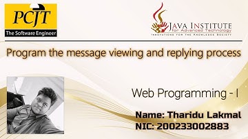 Program the message viewing and replying process (Task 48)