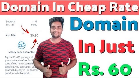 Buy Domain In Just Rs. 60 Only | Buy Cheap Domain | Cheap Domain | How To Get Cheap Domain In 2020 |