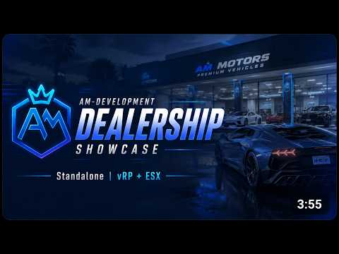 FiveM Dealership Script | Tablet, Showroom, Warehouse & Transport