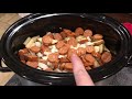 Slow Cooker Sausage & Potatoes! EASY Crockpot Meal!