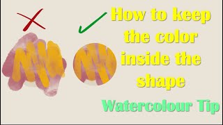 Color Inside the lines or shape, Procreate watercolour tutorial #shorts