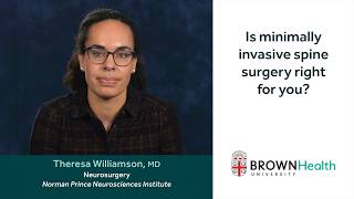 Is minimally invasive spine surgery right for you? Profile