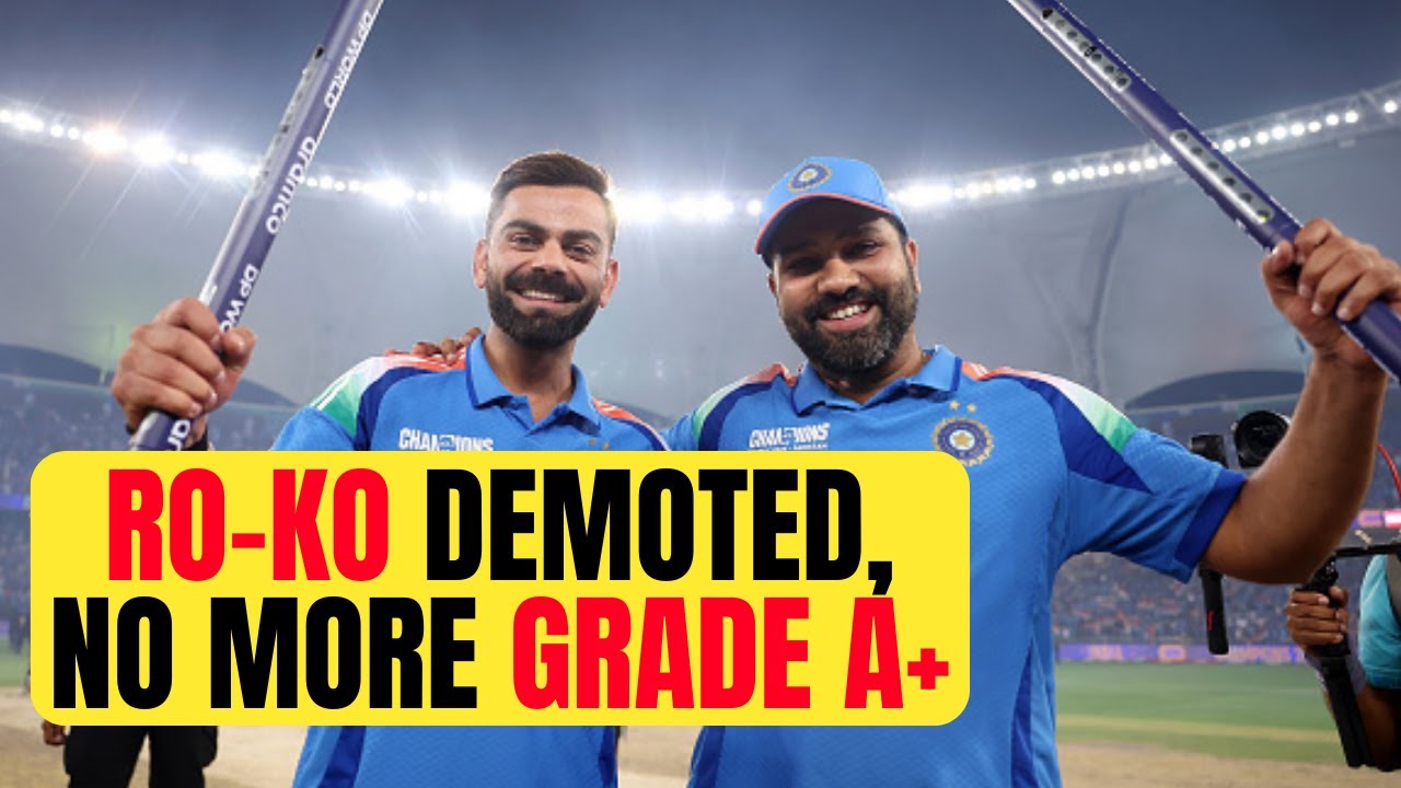 FLASH: Virat-Rohit drop from Grade A+ to Grade B in latest BCCI central contracts | Sports Today