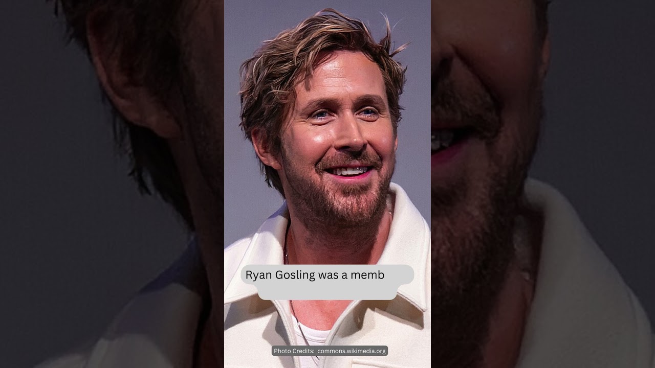 Ryan Gosling was a member of The Mickey Mouse Club