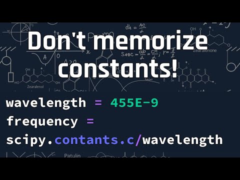 Solve Chemistry Problems with Python: Planck's Constant & Avogadro's Number!