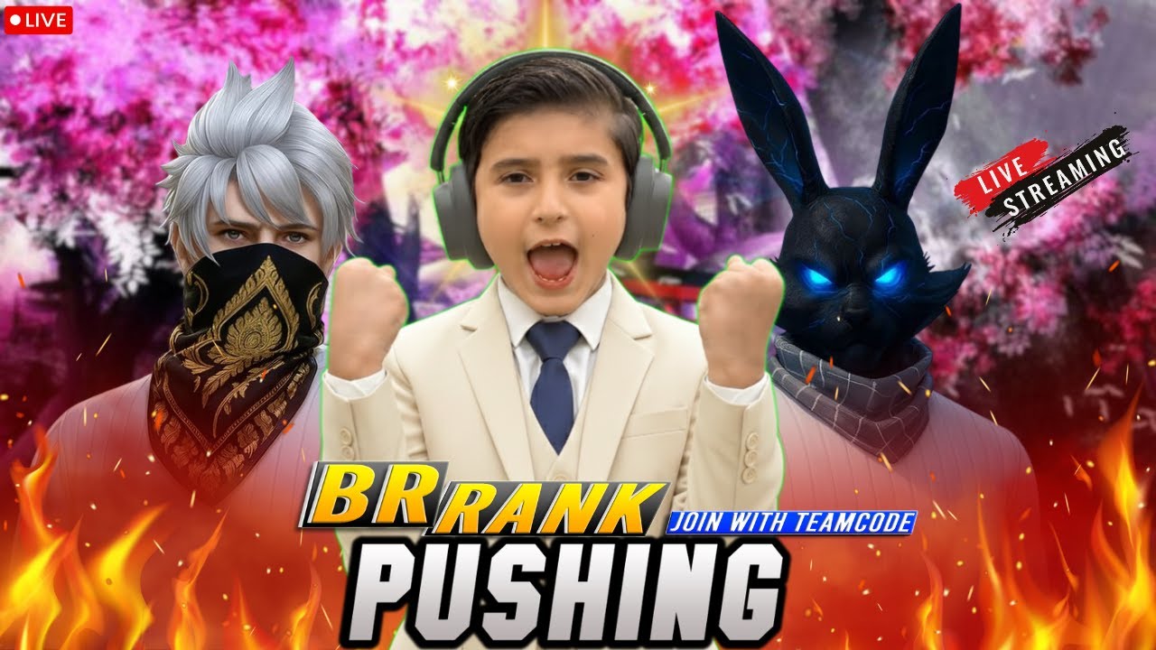 BR Rank Push LIVE 🔥| Join Teamcode 💥 Let’s Play Together !