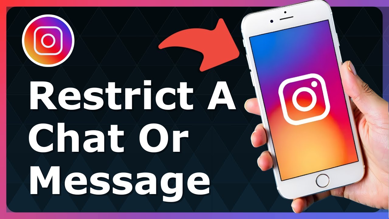 How To Restrict A Chat Or Message On Instagram - Full Guide - YouTube