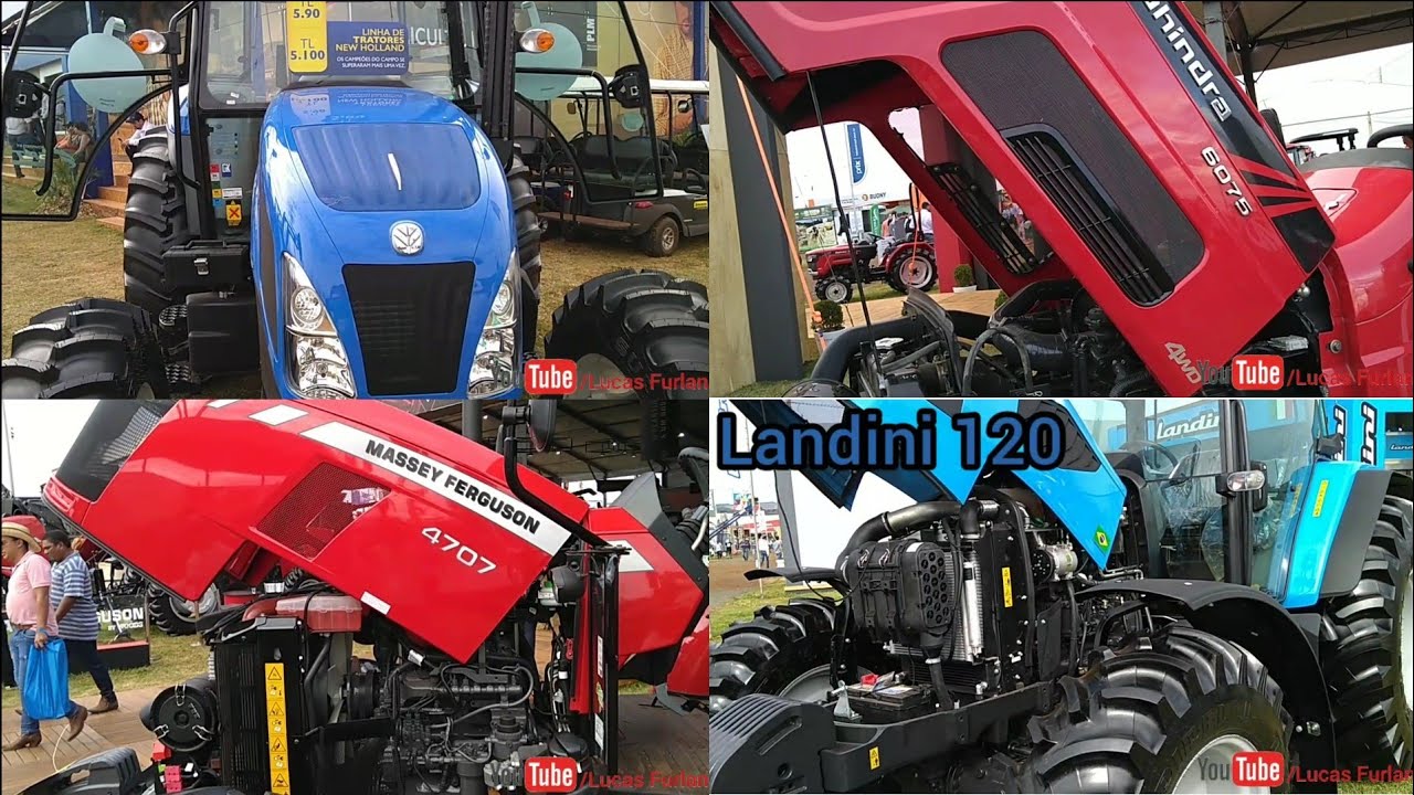 Agrishow 2019 ( TL5.80, MF 4707, Landini 120,  Mahindra 6075 e Stara Max 180)