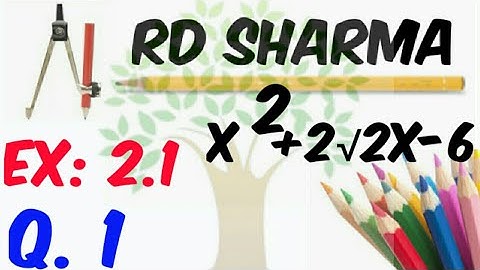 Polynomials Ex 2.1, Q - 1, Maths CBSE Class 10th R D Sharma.
