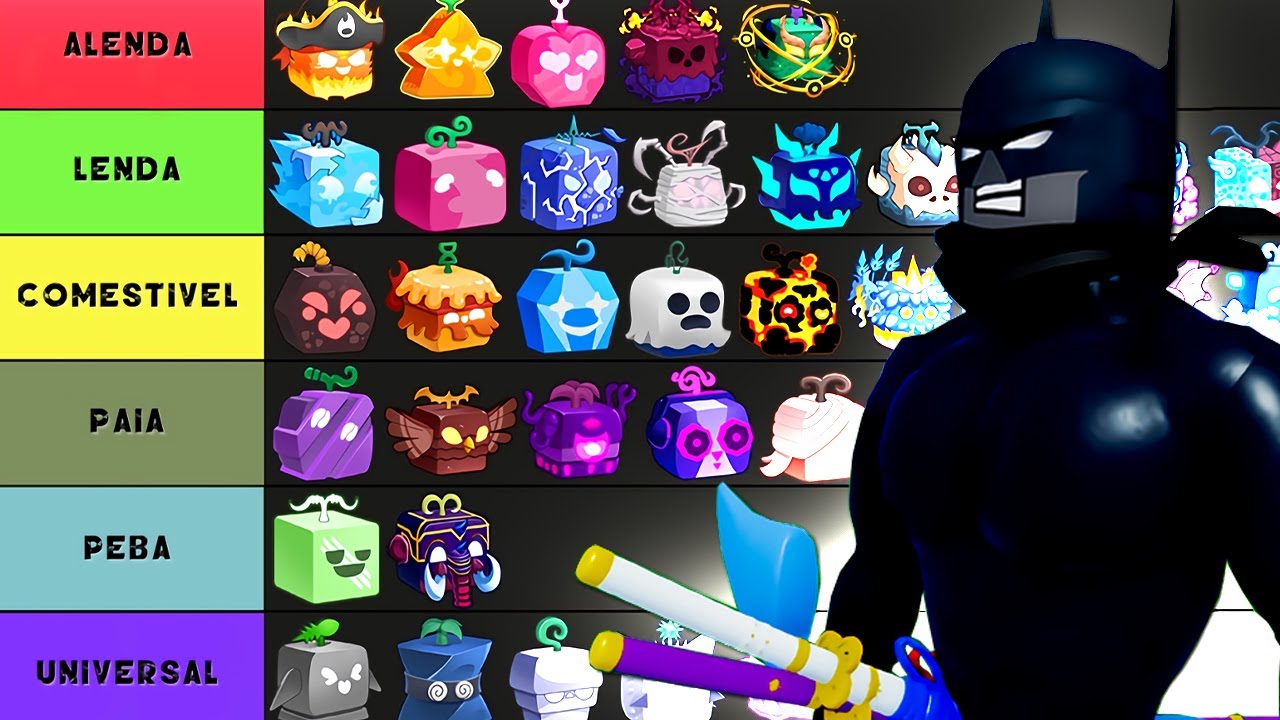 TIER LIST DAS FRUTAS DO BLOX FRUITS EM 2025 NA MINHA HUMILDE E CAÓTICA ...