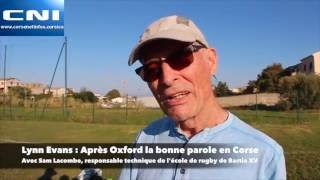 Lynn Evans : La bonne parole du rugby en Corse