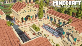 Famous Minecraft: How to Build a Greek Bathhouse |  Tutorial Wealth