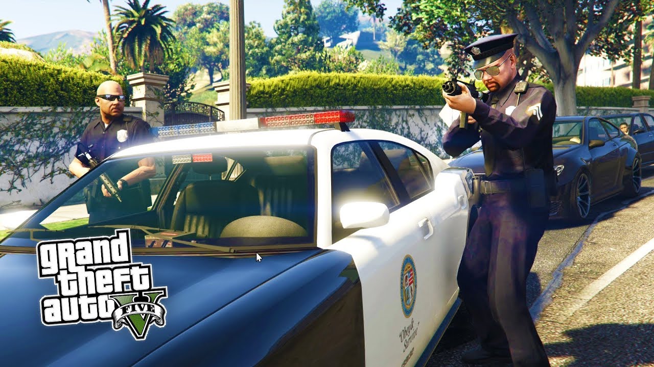 HOW TO BECOME A COP IN GTA 5 (PS4) 