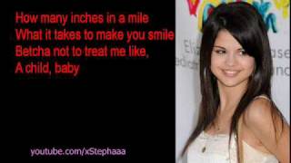 Selena gomez - Tell me something i don't know [LYRICS]