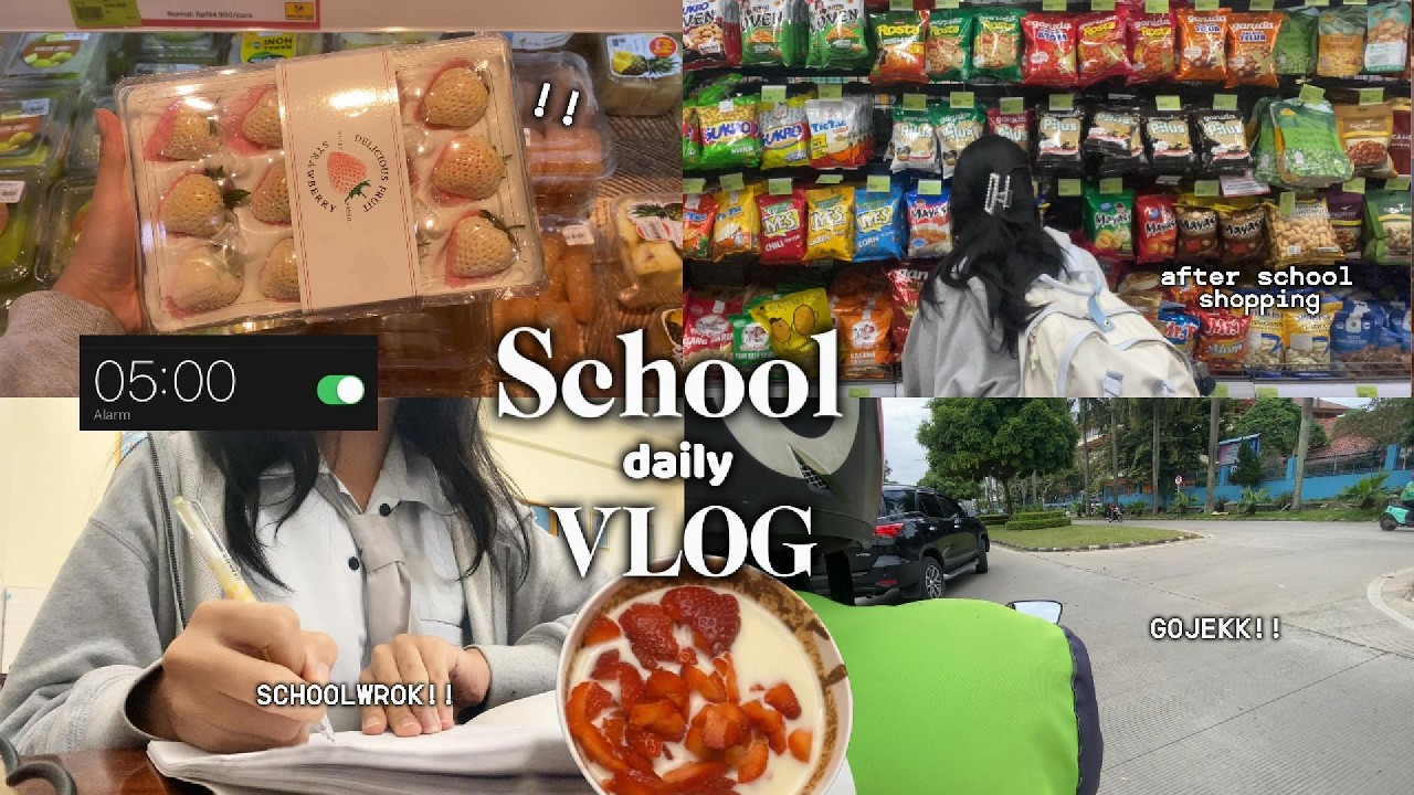 5AM school vlog 🦢🐻⋆˚꩜｡|| after school vlog, shopping after school ,homework ⋆. 𐙚 ˚
