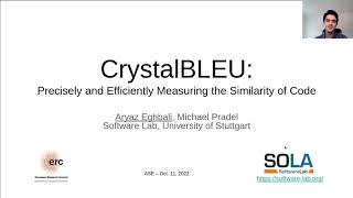 CrystalBLEU: Precisely & Efficiently Measuring the Similarity of Code