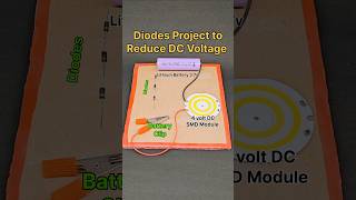Make Diodes Project to Reduce DC Voltage ⚡️ #simpleproject #shorts #ytshorts