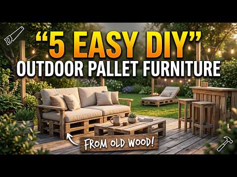 5 Easy DIY Outdoor Pallet Furniture Ideas (Transform Old Wood into Backyard Gold!)