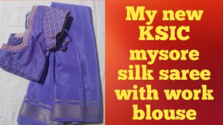 Here is my new KSIC mysore silk saree | ಇದು ನನ್ನ ಹೊಸ KSIC mysore silk saree @Vithuschannel screenshot 4