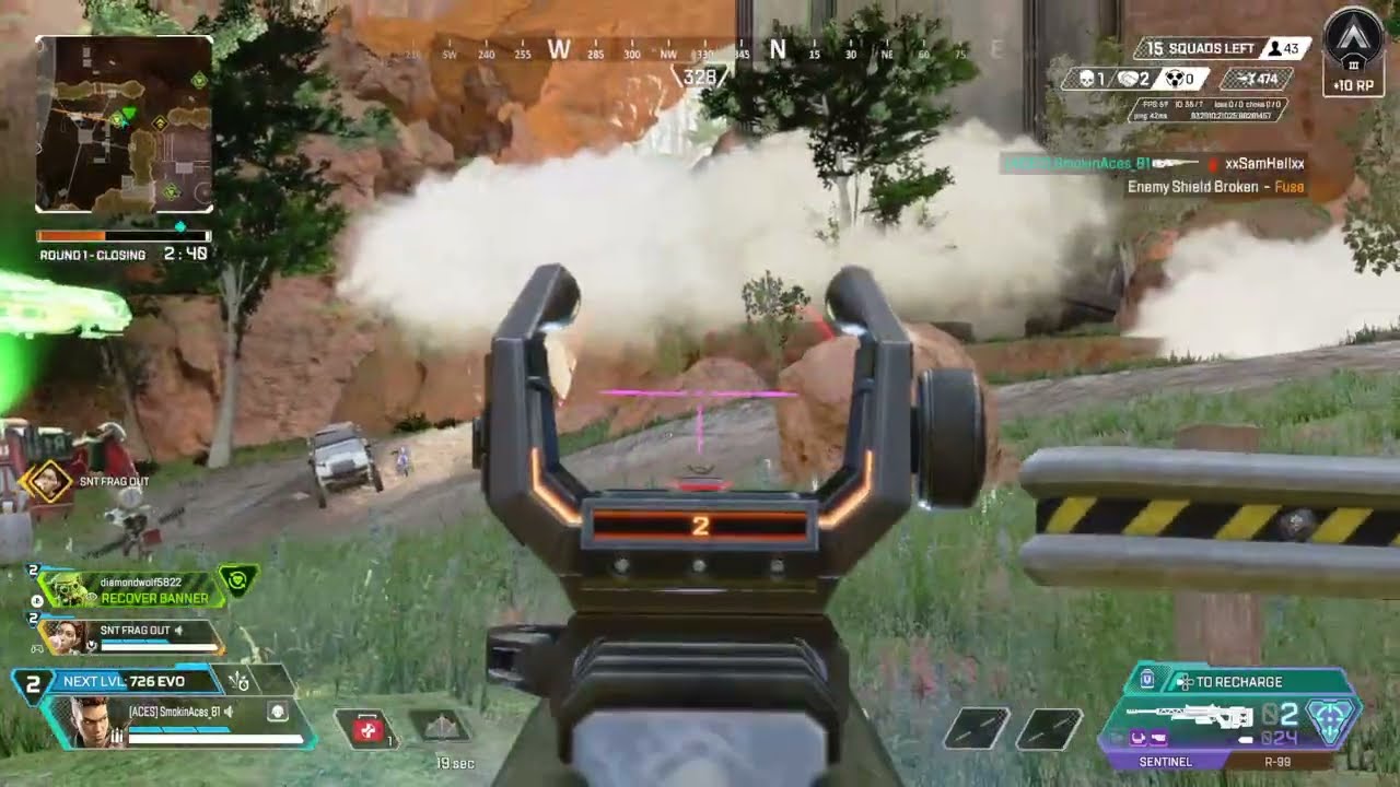 Apex Legends Melting a Team with Nuttinbutta Sentinel