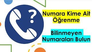 Bilinmeyen Numara Sorgulama Numara Kime Ait Gösteren Uygulama screenshot 5