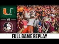 Miami vs florida state full game replay  2023 acc football