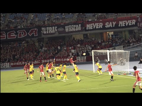 🏆第76回早慶サッカー定期戦・第24回早慶女子サッカー定期戦-早慶クラシコ67分 早大 20 #久米遥太選手セットプレイから1点差に詰め寄る得点🔥早稲田 1 - 2 慶應義塾