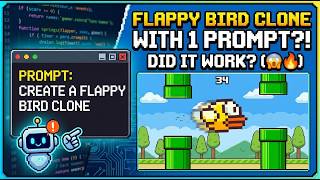 I've made a Flappy Bird Clone with a simple prompt - did it went good