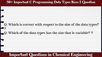 MCQ Questions C Programming Data Types Sizes 2 with Answers