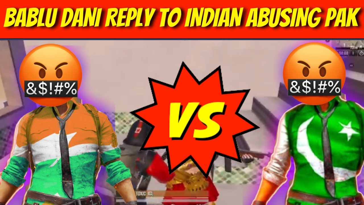 BABLU DANI FUNNY REPLY TO INDIAN ABUSING PAK PLAYER | FUNNY ALL CHAT IN PAK PAK VS INDIA SCRIMS