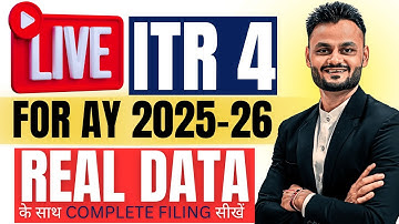 LIVE ITR-4 Filing for AY 2025-26 | Step-by-Step ITR Filing with Presumptive Income | ITR Filing Demo