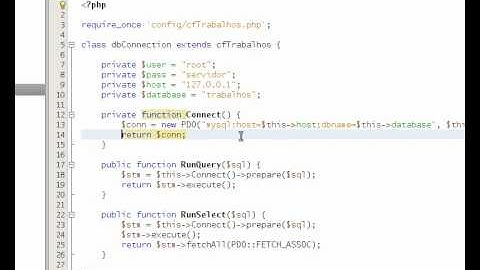 PHP OO - 03 - Camada de conexão com o BD