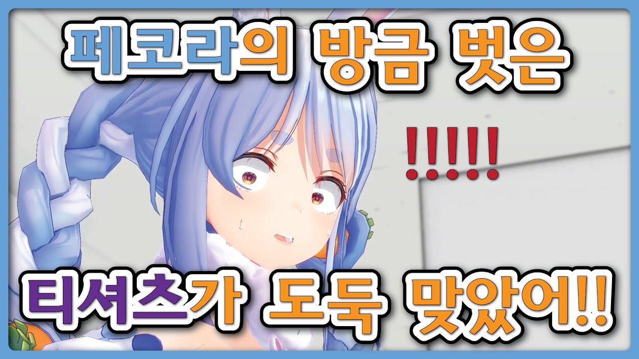 눈앞에서 도둑맞은 티셔츠 (홀로라이브, 페코라, 토와, 보탄)